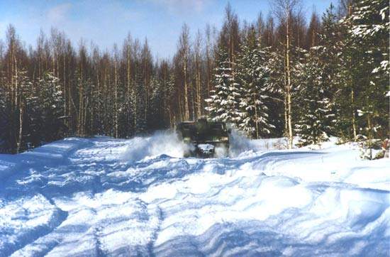The Viking fully amphibious armoured all-terrain vehicle.
