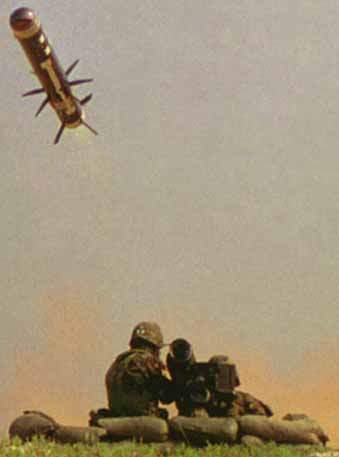 Javelin automatically guides itself to the target after launch.
