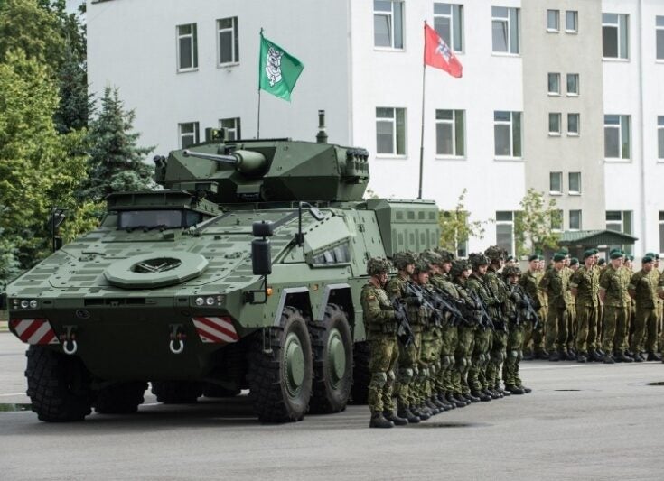 Lithuania receives first two Vilkas infantry fighting vehicles