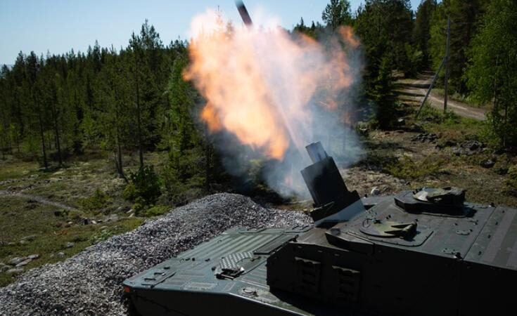 BAE Systems delivers CV90 Mjölner mortar system to Sweden