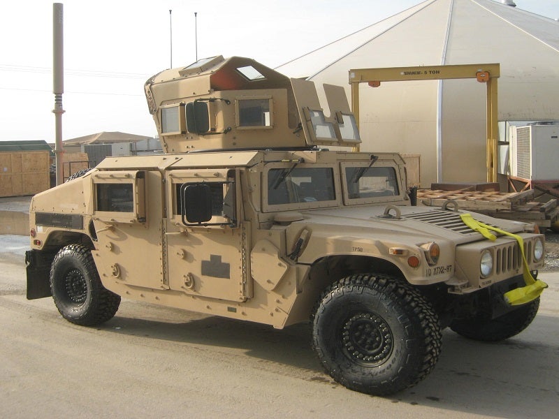 US Marine Corps USMC M998 High-Mobility Multipurpose Wheeled Vehicles HMMWV 