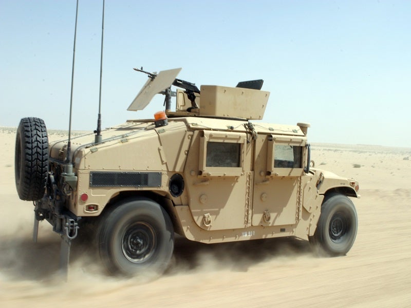 US Marine Corps USMC M998 High-Mobility Multipurpose Wheeled Vehicles HMMWV 