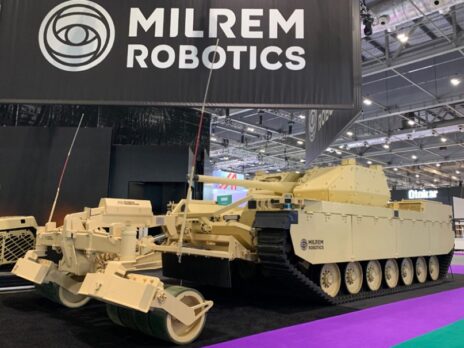 Pearson and Milrem showcase Type-X RCV with self-protection roller at DSEI