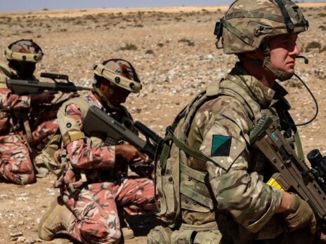 British and Omani troops take part in joint military exercise