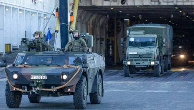 German soldiers arrive in Lithuania to secure Nato’s eastern flank