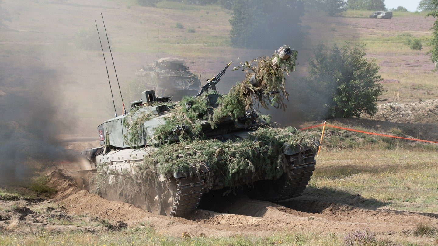 Ukrainian Challenger 2 tank destroyed during combat operations