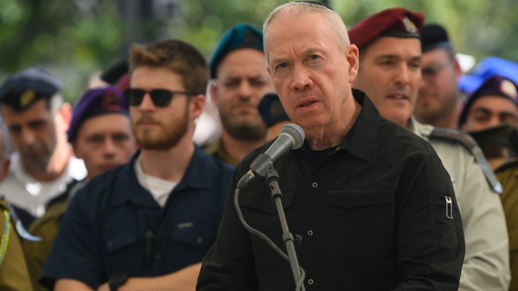 Yoav Gallant, former IDF General, becoming Defence Minister in 2022.