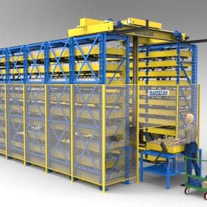 parts-to-person system for storage
