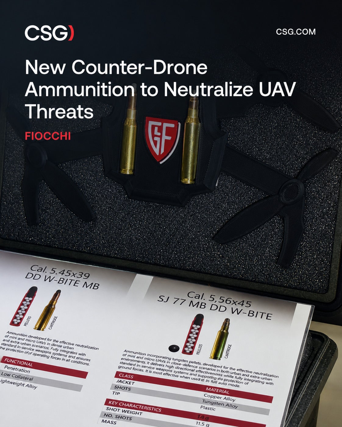 CSG Introduces Counter-Drone Ammunition Enabling Soldiers to Neutralise UAV Threats with Standard Rifles-feature-image