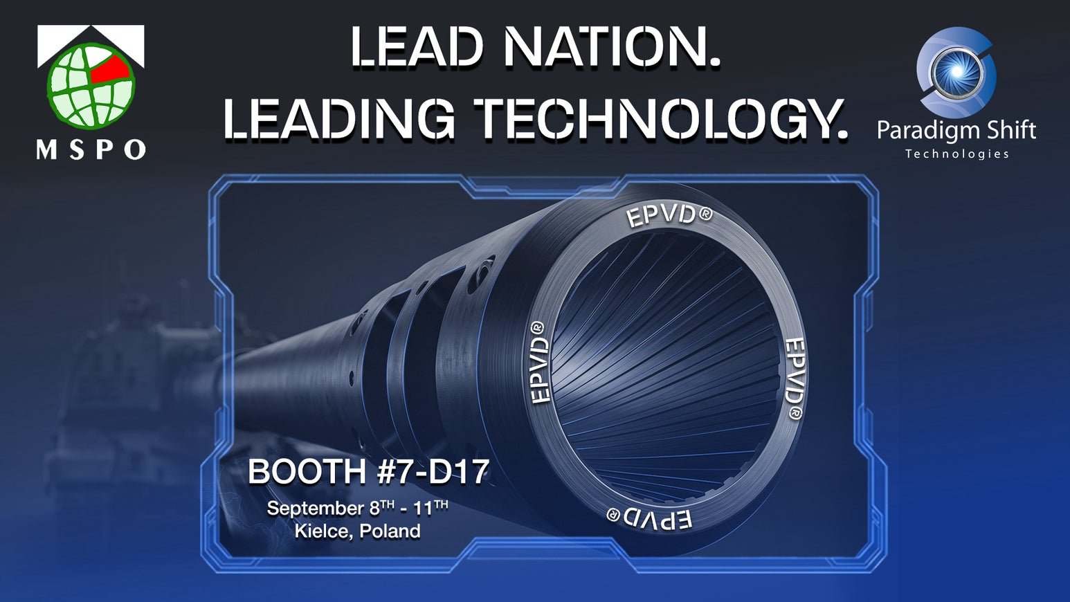 Paradigm Shift Technologies to Showcase EPVD® Gun Barrel Technology at MSPO 2026-feature-image