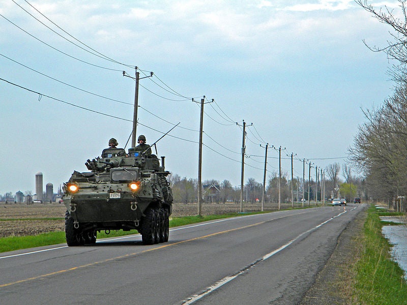 LAV III vehicle