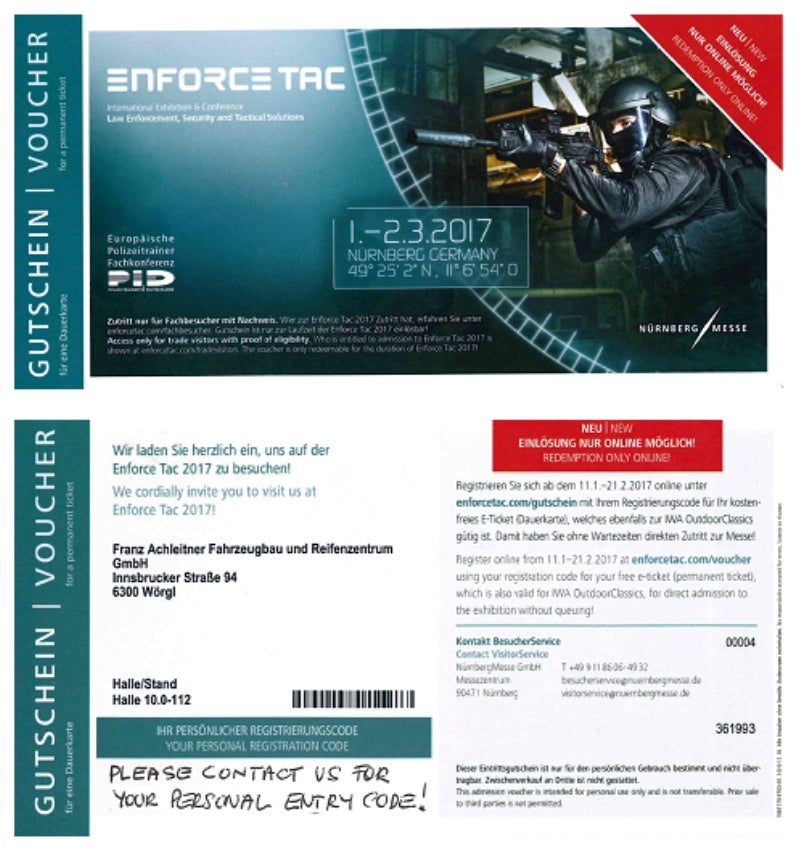 Achleitner participating at ENFORCE TAC 2017