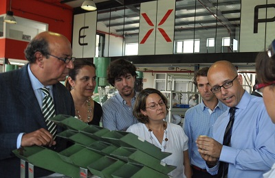 Extremadura government delegate opens the new manufacturing centre of electronic fuzes at EXPAL facilities in El Gordo (Cáceres).