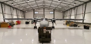 Rubb delivers military aircraft hangar