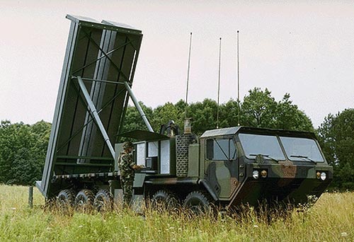 Terminal High Altitude Area Defense (THAAD) radar weapon system
