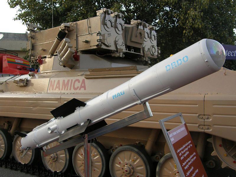 The Nag anti-tank guided missile was developed by Defence Research and Development Organisation.